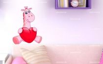 Stickers girafe fille