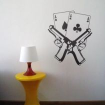 Stickers Guns and cards 02