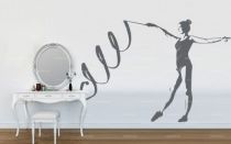 Stickers gymnaste au ruban