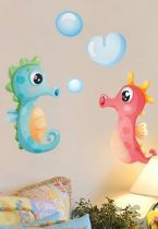 Stickers hippocampes et leurs bulles
