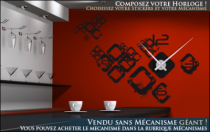 Le stickers horloge cadre vintage pour une d�coration originale et pratique