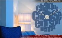 Le stickers horloge chaque chose en son temps pour une d�coration originale et pratique