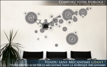 Le stickers horloge disque vinyl pour une d�coration originale et pratique