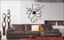 Le stickers horloge �criture manuscrite pour une d�coration originale et pratique