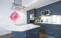 stickers horloge cuisine