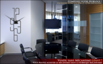 Le stickers horloge lin�aire de chiffres pour une d�coration originale et pratique