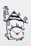 Stickers horloge maison