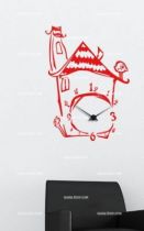stickers horloge maison