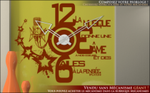 Le stickers horloge musique citation pour une d�coration originale et pratique