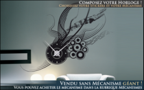 Le stickers horloge ronds et lignes pour une d�coration originale et pratique