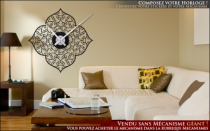 Le stickers horloge rosace crochet pour une d�coration originale et pratique