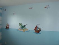 Stickers muraux enfants �le au tr�sor en vente sur Idzif.com