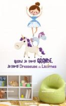 Stickers je serai dresseuse de licorne