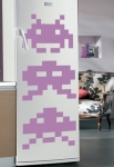 stickers jeu video space invaders