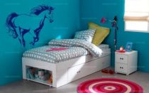stickers cheval fille