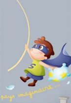 Stickers justicier et son oreiller.