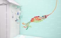 Stickers koinobori � fleurs