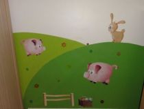 stickers lapin de ferme et cochons