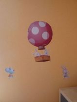 stickers lapin montgolfiere 2