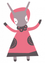 Stickers lapinette, la petite lapine.