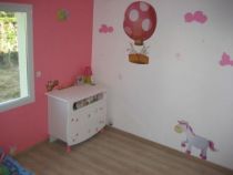 Stickers deux lapinous en montgolfi�re en vente sur iDzif.com