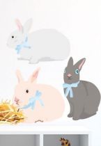 Stickers lapins aux n�uds