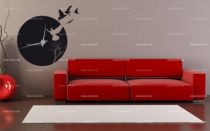 stickers horloge lune