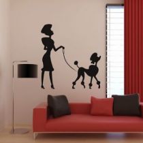 Stickers Madame caniche