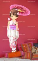 Stickers manga fille � l\'ombrelle