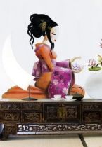 stickers princesse asiatique