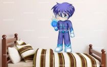 Stickers manga personnage masqu�