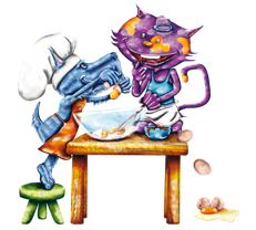 Stickers cuisine en coulisse