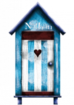 Stickers mer cabine gar�on personnalisable