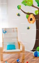 stickers muraux abeilles