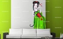 Stickers Miss coquelicot