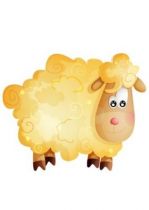 stickers mouton. stickers imprim� sur adh�sif et d�coup� � la forme.