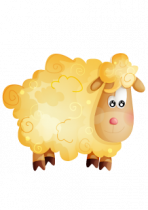 stickers mouton. stickers imprim� sur adh�sif et d�coup� � la forme.