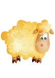 stickers mouton. stickers imprim� sur adh�sif et d�coup� � la forme.