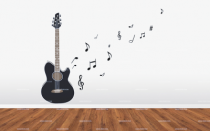 Stickers mural guitare
