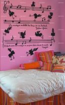 stickers notes et clef de sol