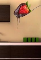 stickers fraise pour la cuisine