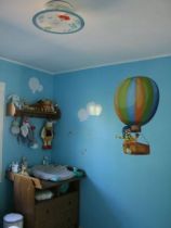 stickers muraux montgolfiere