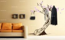 stickers fleurs roses