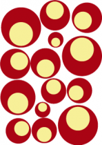 Stickers muraux ronds