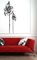 stickers fleurs moderne
