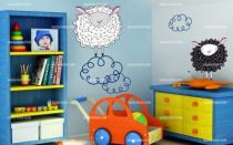 Stickers nuage aux boucles