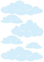 Stickers nuages enchant�s