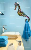 stickers hippocampe portemanteau