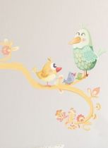 Stickers oiseaux en famille