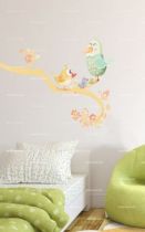 Stickers oiseaux en famille